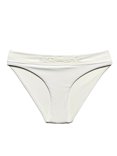 Bikini-bottom-classic-ivory-white-with-rib-fabric-and-embroidery-product-front